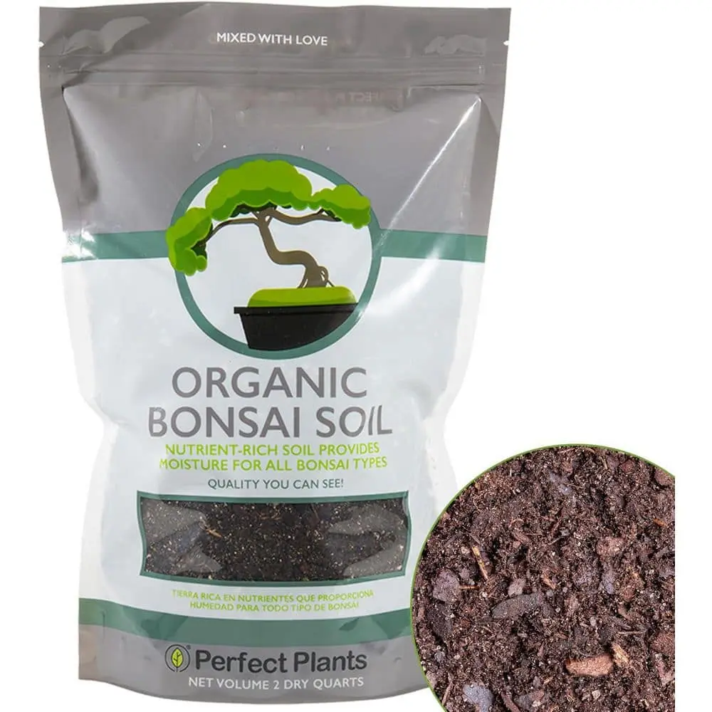 Perfect Plants Bonsai Soil Mix in 2 qt. Resealable Bag-Perfect for All Bonsai Varieties