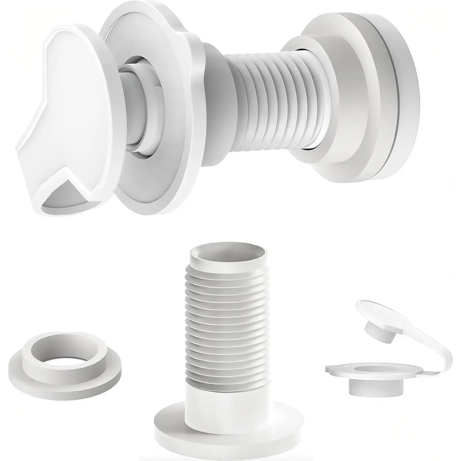 2 Packs Cooler Drain Plug Replacement for Coleman Coolers-1" Shaft Length Cooler Drain Plug Kit,Cooler Parts Accessories Fits Most Coolers