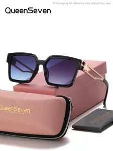 QueenSeven 1 Piece Unisex Full Frame Sunglasses,Square Frame Sunglasses UV400 For every occasion