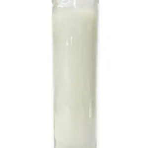 White Spiritual Candle for Purity Peace & Energy Cleansing - Ideal for Meditation & Relaxation