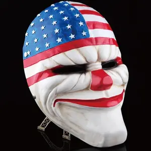 Scary Clown Cosplay Mask Collection – Resin Heist-Style Mask for Halloween & Game Costume Party, hockey mask