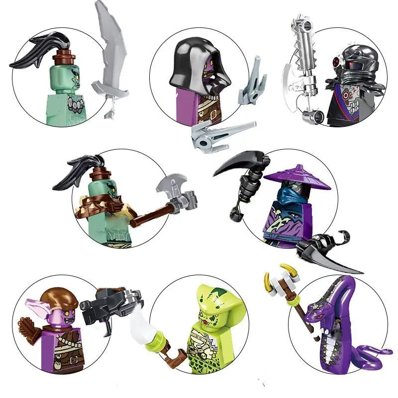 Anime Cartoon Mini Building Blocks Action Figures - Lloyd, Kai, Jay, Zane, Cole, Nya Characters, Movable Assemble Toys, Compatible with Major Brands, Collectible for Building Block Enthusiasts, Suitable for All Seasons