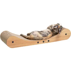 Cat scratching board cardboard bed, 27.5inch extra-large cat scratching sofa bed, indoor cat scratching board recliner, 27.5 x 10inch cat sofa bed - cat scratching board