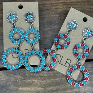 In true Charming Lane Boutique fashion, these turquoise earrings are perfect for any one who loves turquoise jewelry.