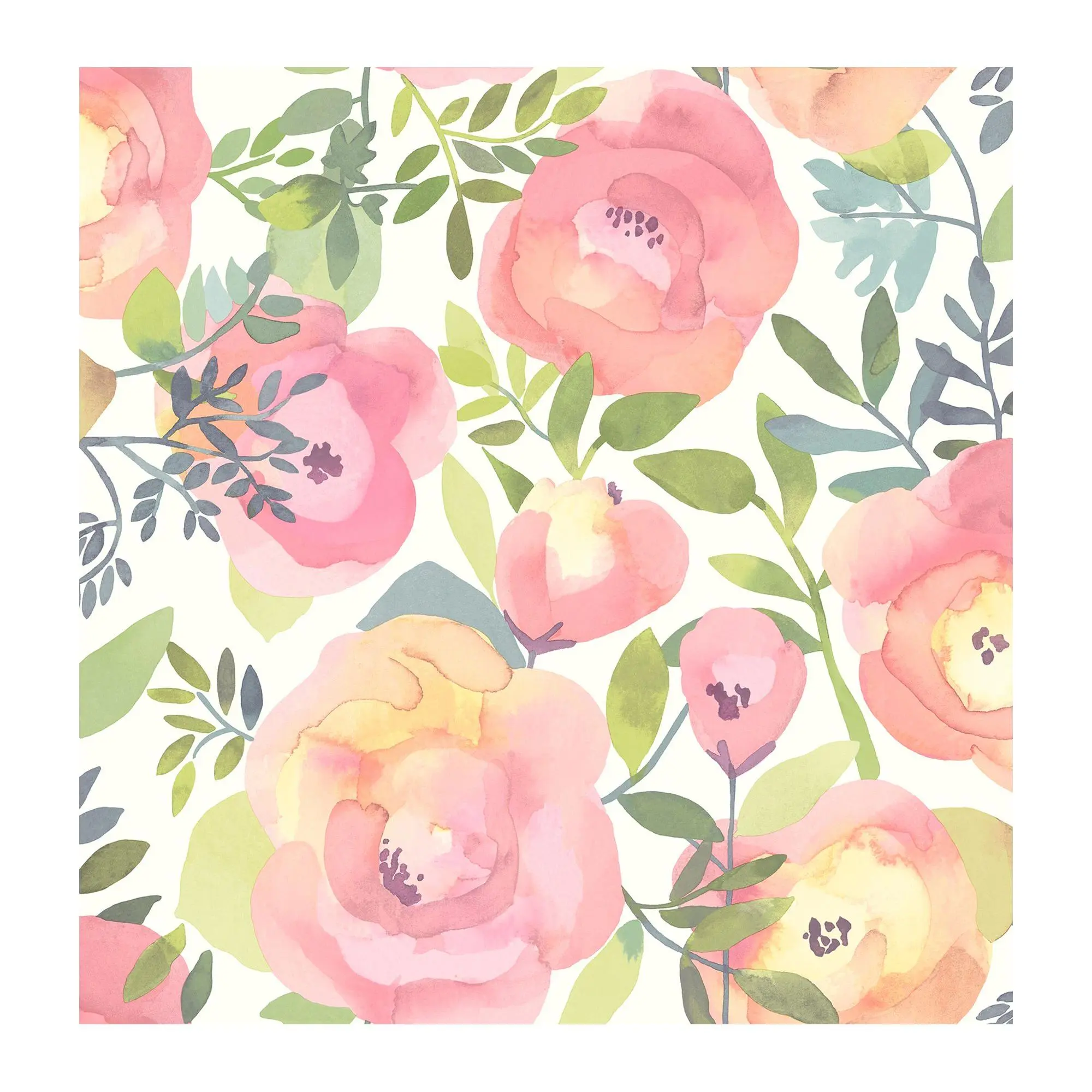 NuWallpaper Peachy Keen Pink Peel and Stick Wallpaper NuWallpaper Peachy Keen Pink Peel and Stick Wallpaper