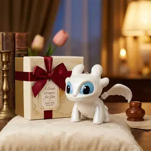 Flying Dragon Trainer Toothless Night Fury Glow-in-the-Dark Keychain with Sound and Light Backpack Accessory, Glow-in-the-Dark Toothless Keychain Cute Bag Charm, Car Key Chain Adorable Mini Figurine, Bag Accessory, Gift