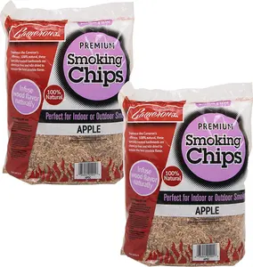 Camerons Products Smoking Chips - (Apple) - 4 Pound Total Bag, 260 cu. in. Each Bag - Kiln Dried, Natural Extra Fine Wood Smoker Sawdust Shavings, Barbecue Chips