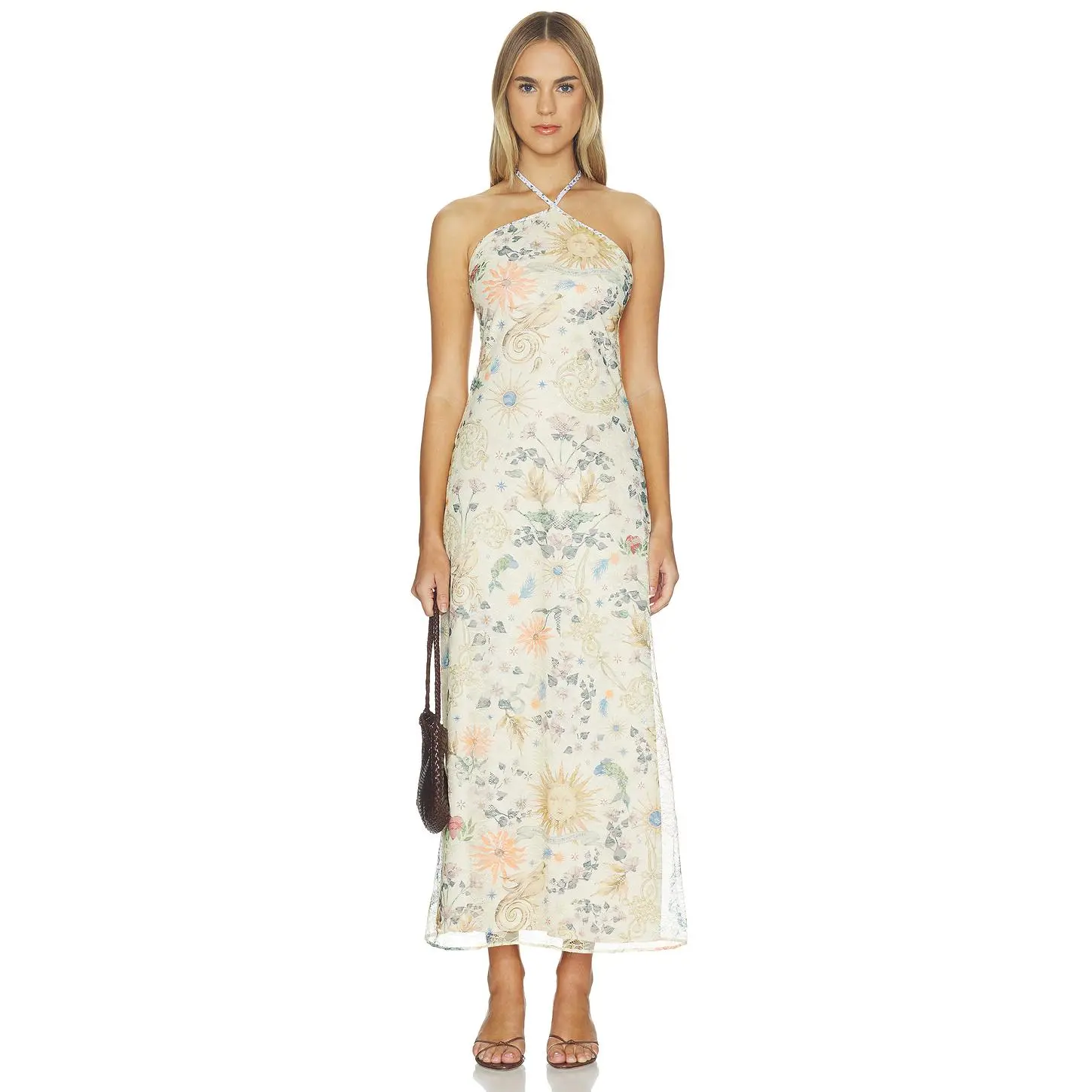 Agua Bendita Sari Solstice Dress in Multicolor