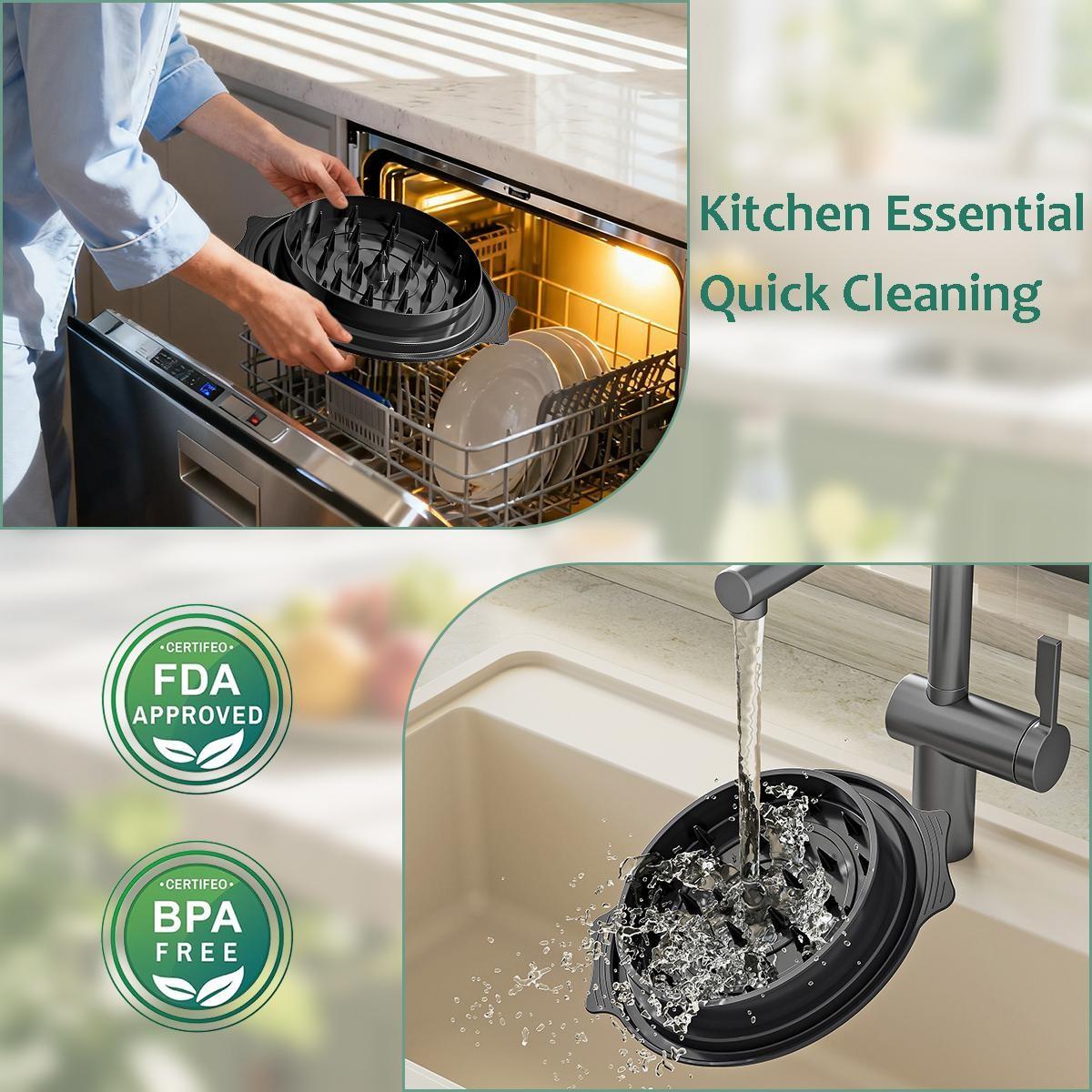 2026 Easter Gift, Large Chicken Shredder Tool with Transparent Lid, Ergonomic Anti-Slip Handle, BPA-Free, Dishwasher Safe, Fast & Easy Meat Shredder for Family Cooking, Tacos, Sandwiches & Meal Prep