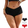 Women's Y2K Ballet Shorts Sexy Low Waist Shorts Hot Pants Underwear Ruffle Minimlist Panties Comfort Bridal Lingeri Lace French Bloomers for Layering Under Skirts, Dresses & Corsets | Lolita Ruffle Panties Gusset Cosplay Outfits Black Basic