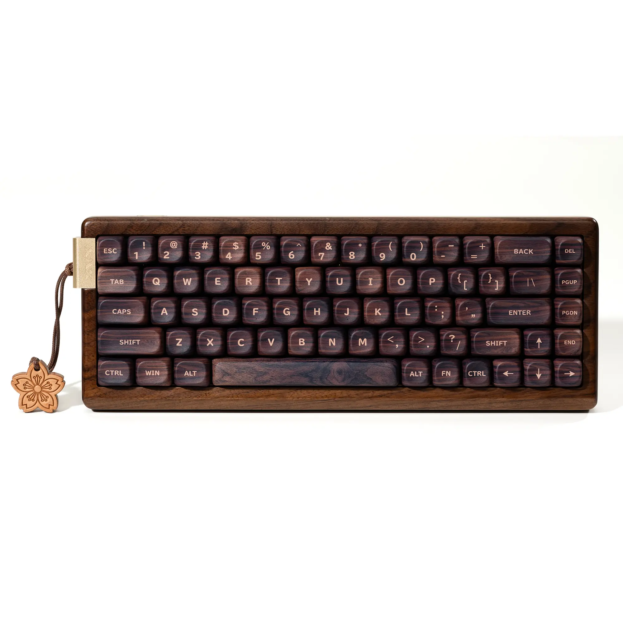 XVX MU68 FujiWave Theme 65% Tri-Mode Mechanical Keyboard, Hot Swappable Walnut Solid Case, Wireless Computer Keyboard for PC Gaming, QMK/VIA Supported, Hot Swappable Keyboards