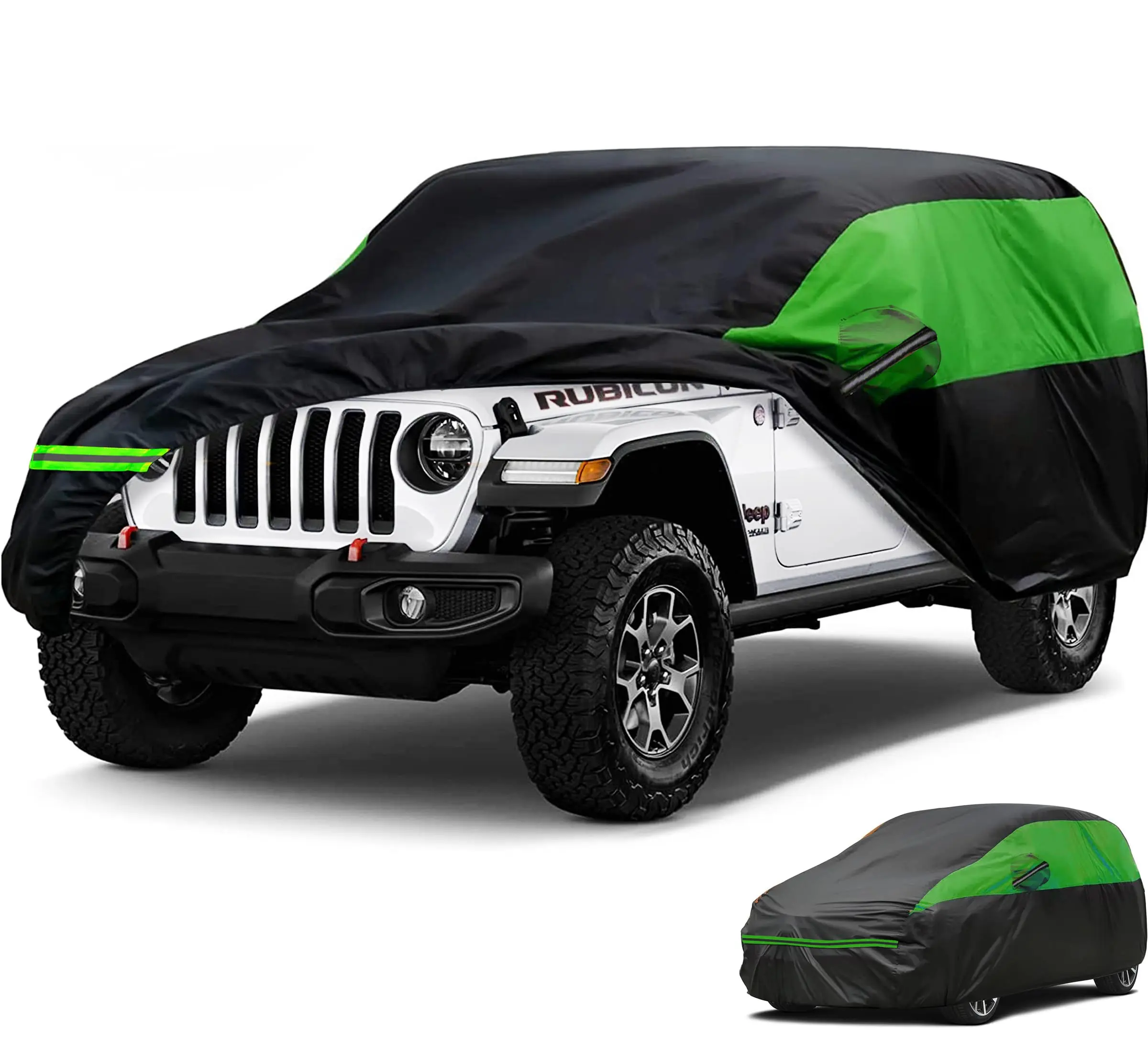 Big Ant Car Cover Custom Fits for Jeep Wrangler 2 Door JK JL TJ YJ CJ Sport/Sahara/Rubicon Waterproof All Weather, Full Exterior Cover Outdoor Snow Sun Uv Protection