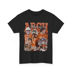 Arch Manning 100% Cotton Graphic Tee, Unisex Crewneck Shirt, Gift for fans