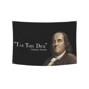 Tax This Dick Funny Quote Flag for Room Wall Hanging Large Tapestry College Dorm Decoration Banner Indoor Bedroom Sign with 4 Brass Grommentswall decor flags