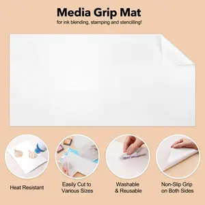 1Mx50cm Creative Cuttable Large Media Grip Mat Heat Resistant Non-Slip Craft Mat Smooth Mat For Ink Blending Stamping Stenciling