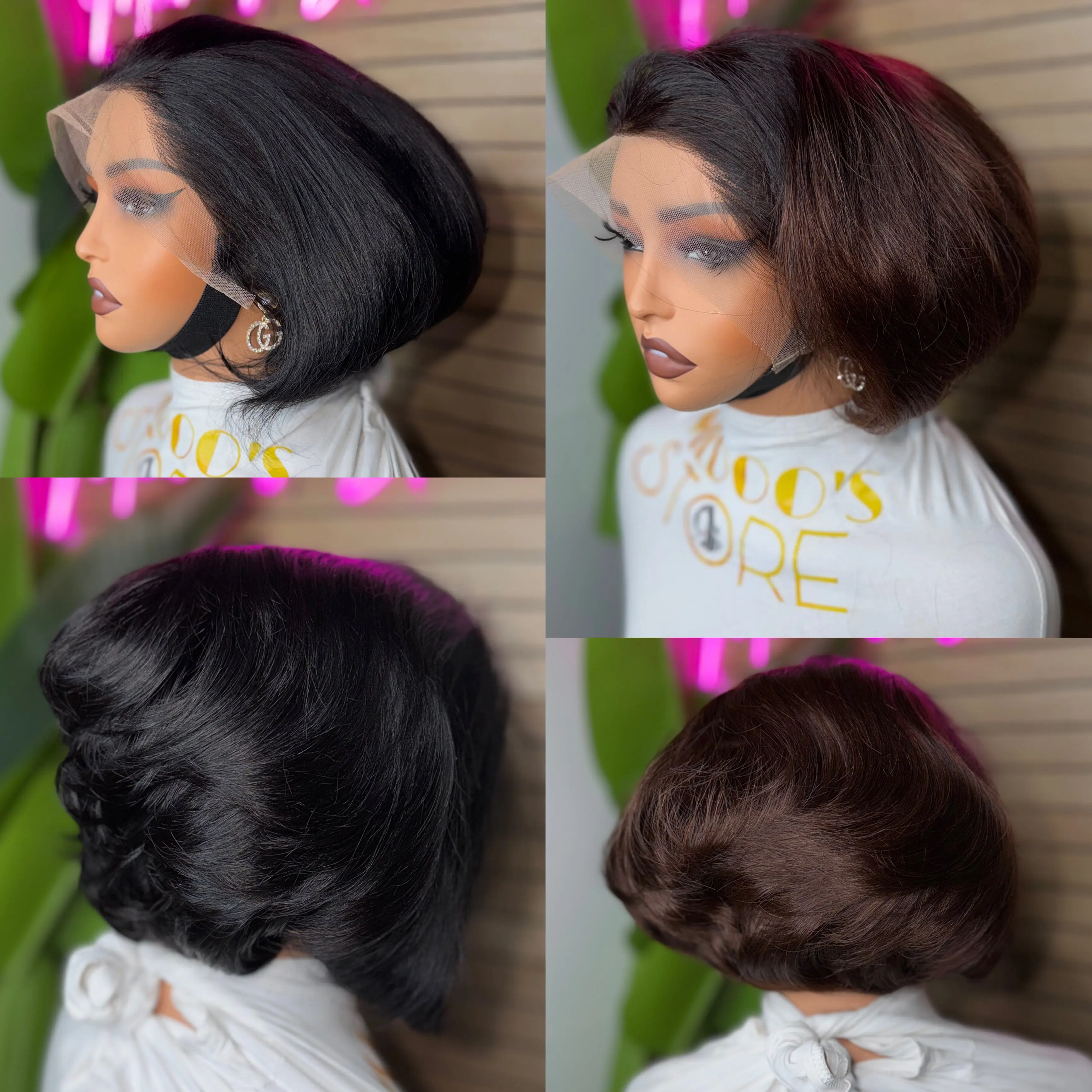 NEW Pixie cut straight 300 density 13*4 wig Lace Front Wigs NEW Pixie cut straight 300 density 13*4 wig Lace Front Wigs
