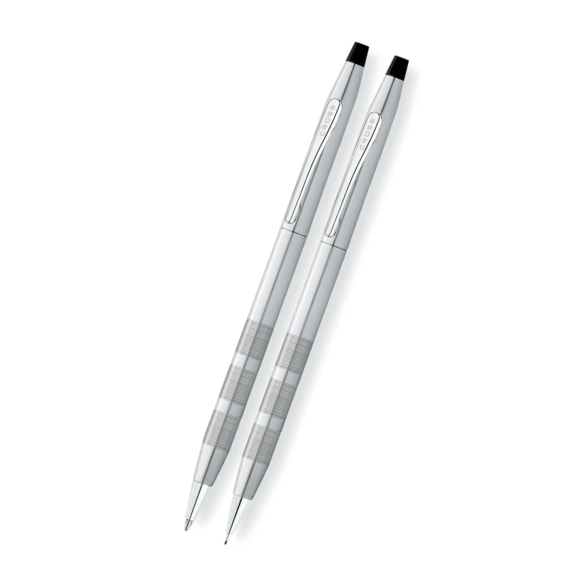 A.T. Cross Classic Century Satin Chrome Ballpoint Pen & 0.7MM Pencil Set