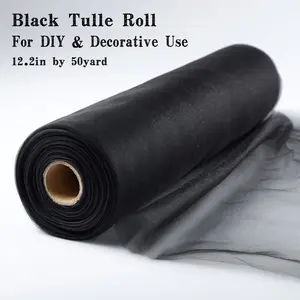 Sheer Fabric Roll 50 Yards, Transparent Material Ideal for Halloween Decorations, Perfect for Haunted House Themes & Stage Backdrops