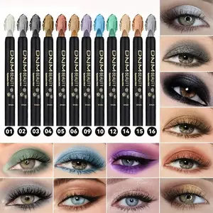 16 Color Eyeshadow Sticks, Eye Brightener Stick,Waterproof Long-Lasting,Highly Pigmented Eyeshadow Stick Set, Matte & Shimmer, Music Festival，Party Makeup Set, Eyeshadow Stick Set, Glitter Shimmer Eyeshadow