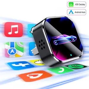 Wireless CarPlay Adapter for Apple iPhone＆ Android,Hands-Free Call,Small Size,Plug and Play,Fast and Stable Connection,Wireless Adapter for CarPlay＆Android,Convert Wired CarPlay to CarPlay Wireless Adapter,Car Accessories