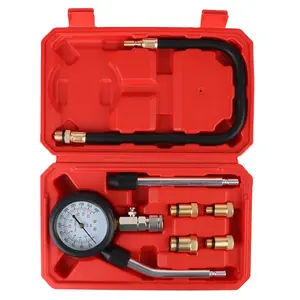 Multifunctional Engine Cylinder Pressure Gauge Auto Tools, Professional Compressed Gas Engine Set for Cars, Professional Auto Tool Gauge Test Kit for Car Repairing, Diagnostic Tool