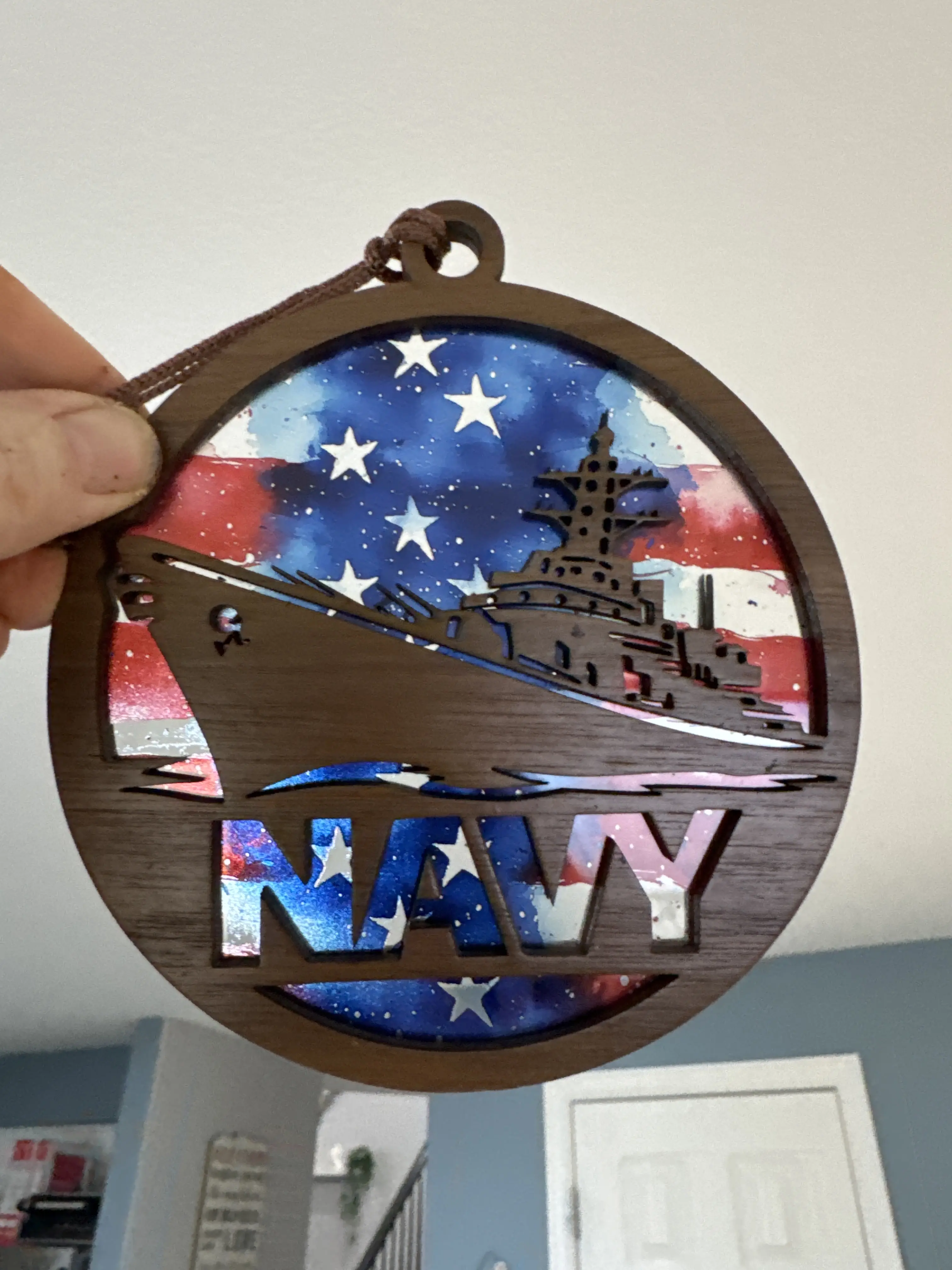 Navy Suncatcher for Sunny Window
