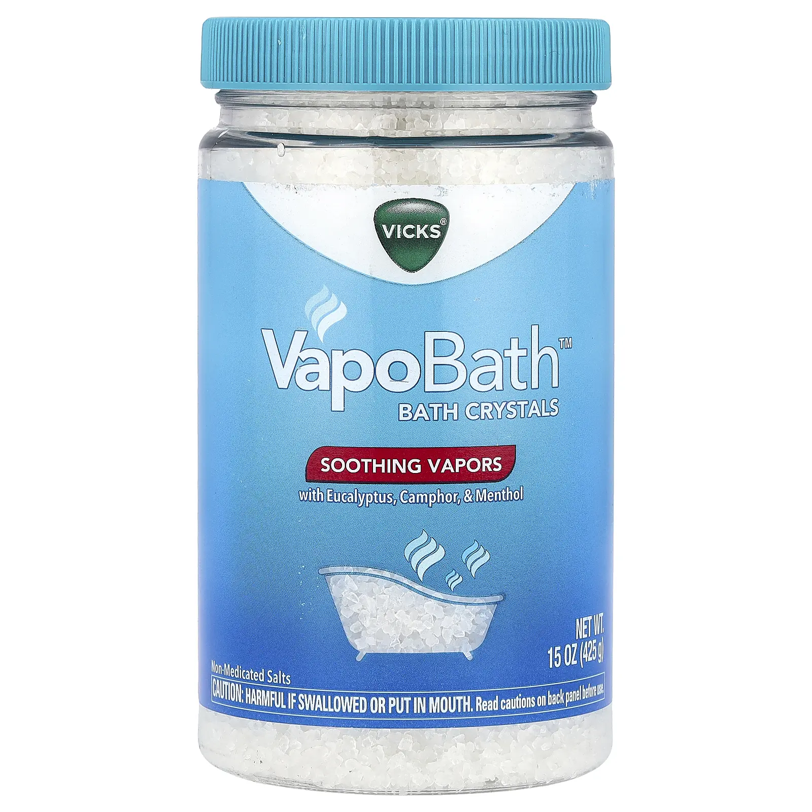 Vicks VapoBath™, Bath Crystals, Soothing Vapors, 15 oz (425 g)