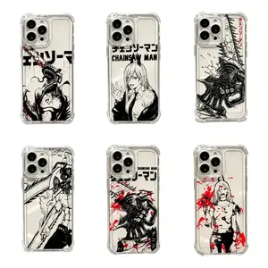 Chainsaw Man Anime Phone Case  for iPhone 17, 16, 15, 14, 13, 12, 11 Pro Air Plus ProMax and Samsung A73-A30. High aesthetic, drop resistant, and earthquake resistant phone case.