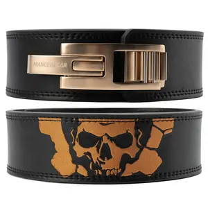 MANUEKLEAR Lever Lifting Belt for Man and Women, Weightlifting with Adjustable Heavy Duty Buckle, Professional Weight Lifting Belt