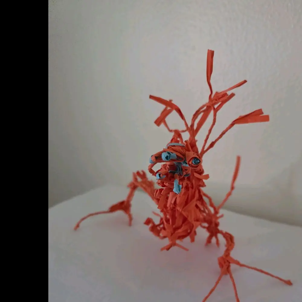 Bread tie wire sculpture- rat inspired