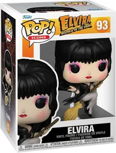 Elvira: Mistress of the Dark Elvira with Broom Funko Pop! Vinyl Figure #93
