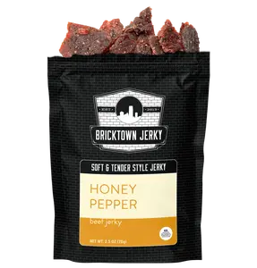 Soft and Tender Style Beef Jerky - Honey Pepper