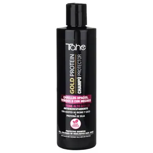 Tahe Gold Protein Protective Shampoo for Dull, Color-Treated or Highlighted Hair with Anti-Frizz Effect