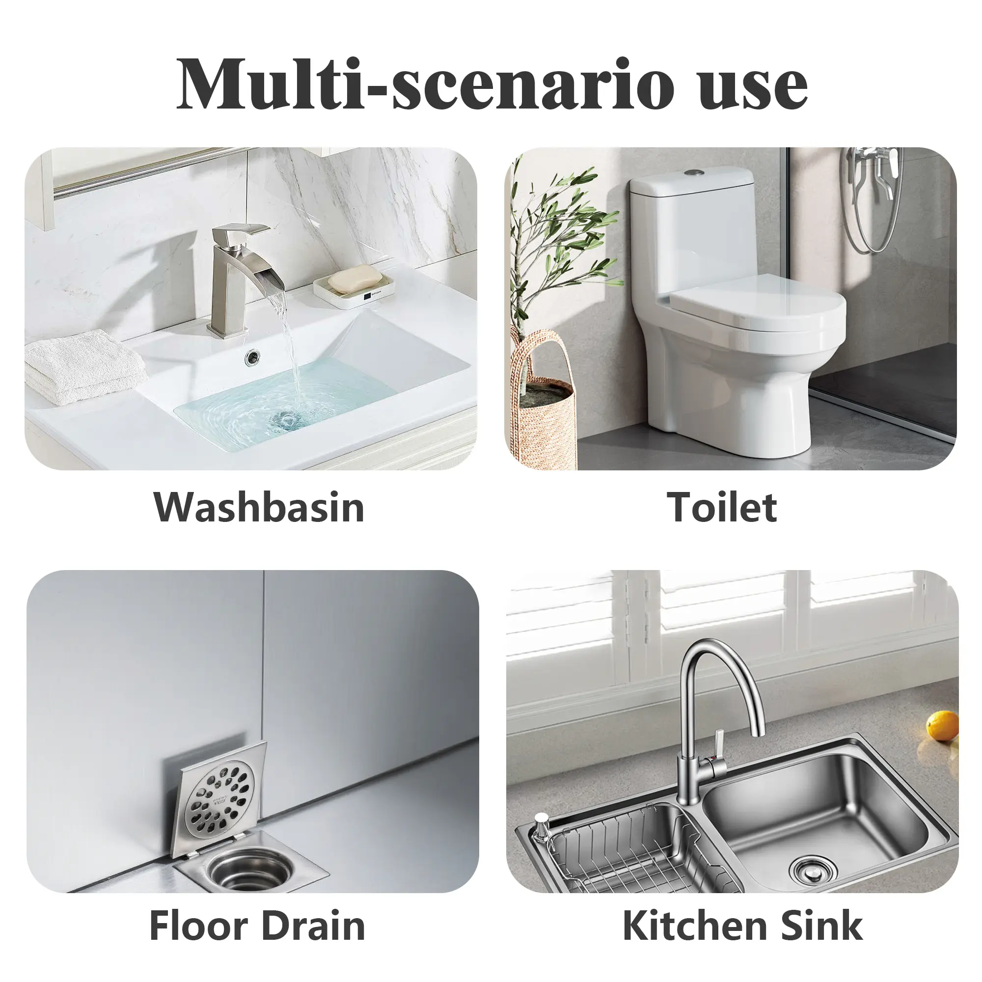 1 Count sewer cleaning tools, drain clog remover, Works for toilet sink and bathtub clog