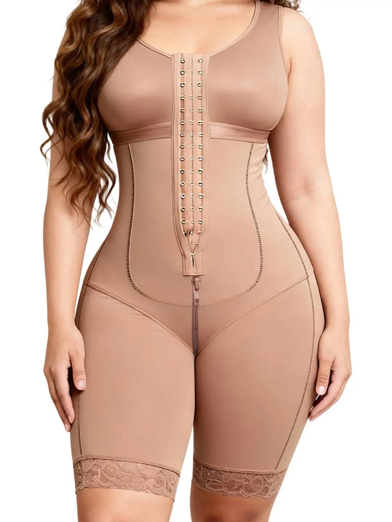 Double Layer waist trainer body shape Fajas Colombianas Postpartum for Women Faja Butt Lifter Bodysuit Tummy Control Full Body Shapewear Womenswear Hip Compression Spandex Hip Hip