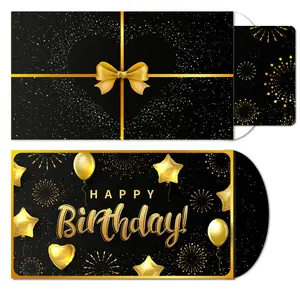 New Gold Birthday Envelope Cash Surprise Gift, Perfect Party Present for Men Women Girls Boys, Happy Birthday Surprise