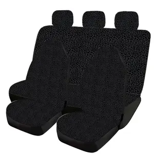 Leopard Print Car Interior Set, 5 Seat Full Coverage, Universal All-Season Fabric, Car Seat Covers, Car Seat Protectors, Headrests, Protection