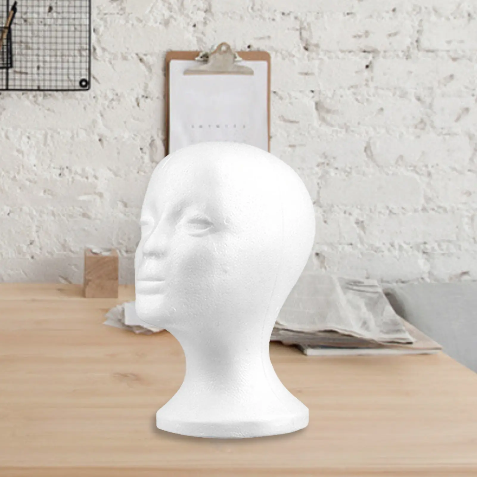 Explorinox Foam Mannequin Heads - Male and Female Training Head Models for Wigs, Hats, Glasses Display - Ideal for Hair Salons, Store Racks