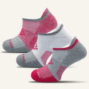 Women's Colorful Performance No Show Socks with Tab- 3 Pair