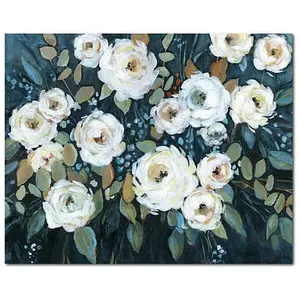 Courtside Market Moonlit Garden I 16x20 Canvas Wall Art