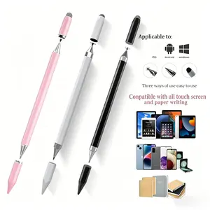 3-in-1 Stylus Pen for iPad, Tablet, Phone & Switch – High Precision Universal Touchscreen Pen, No Bluetooth Needed, Flat Design, Perfect School, Birthday & Holiday Gift for All Ages