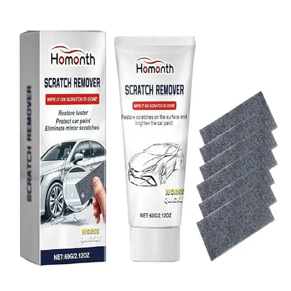 HOMONTH Car Scratch Repair Kit – Nano Scratch Remover Cloth for Auto Paint Touch-Up, Surface Scratch Cleaning & Body Polishing, Restores Shine and Gloss, Easy DIY Car Care Solution for Cars, SUVs & Trucks
