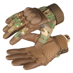 All-finger Tactical Gloves, Protective Non-slip and Wear-resistant, Touch Screen Anti-collision, Mountaineering, Motorcycle Training, Combat, Camouflage