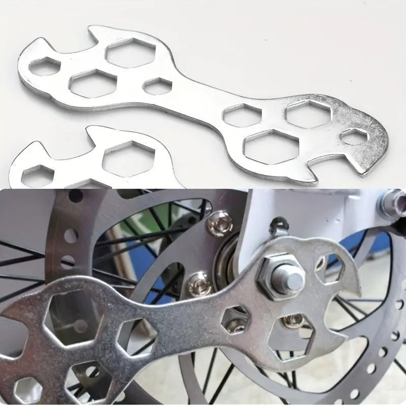 10 In 1 Bicycle Pedal Wrench Bicycle Pedal Disassembly Tool, Multi-functional Wrench, Bicycle Repair Tool, Mountain Bike Wrench, Portable Steel Porous Hexagonal Repair Tool Set, Hexagonal Wrench