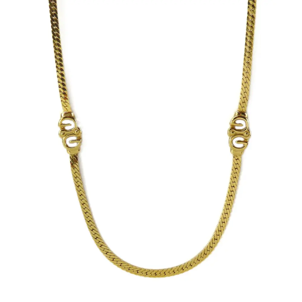 Pre-owned GIVENCHY Gold-plated Small Leather Goods Necklace