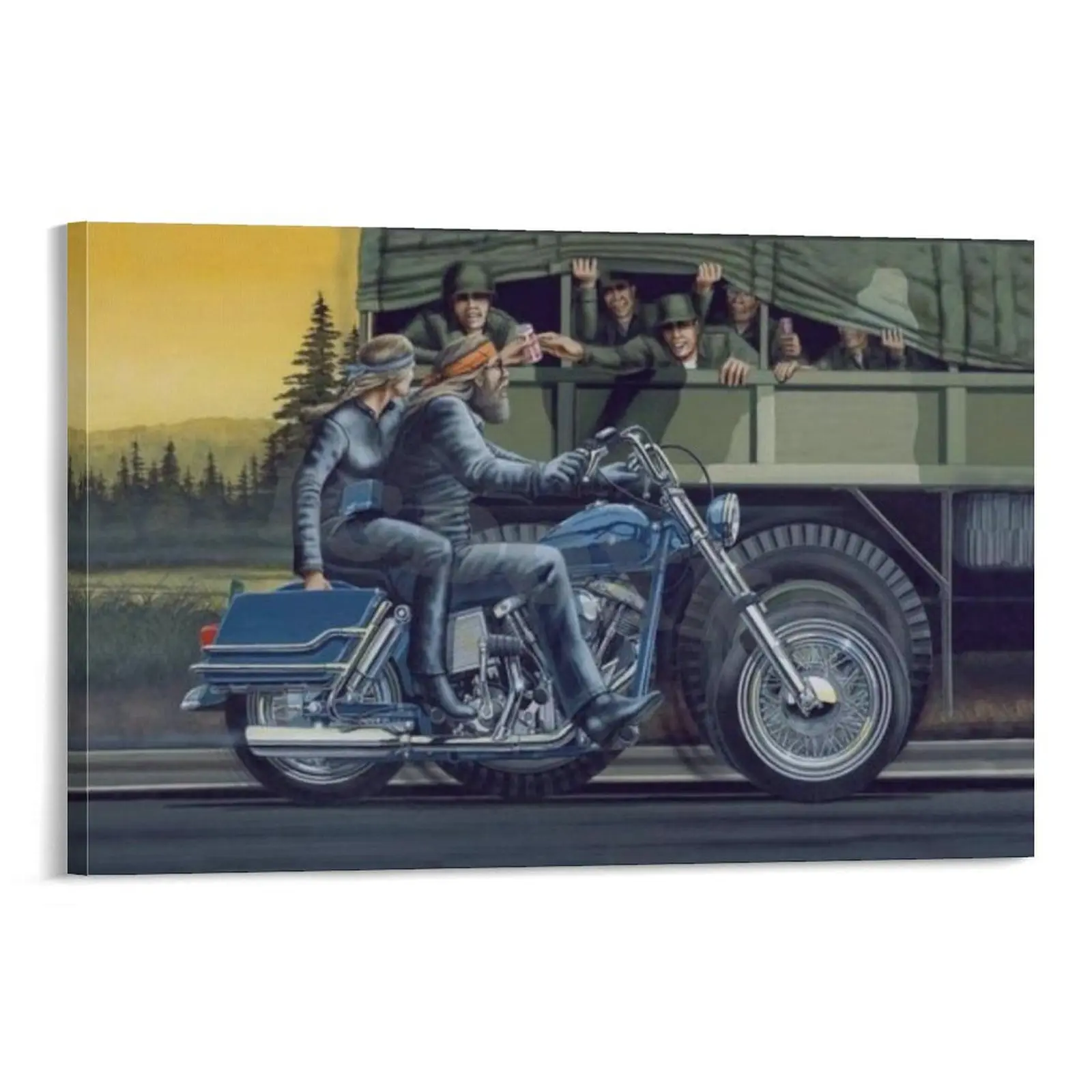 Motorcycle Rider Poster David Mann Picture Print 63 Canvas Poster Bedroom Decor Sports Landscape Office Room Decor Gift Frames Wall Ornaments Artistic