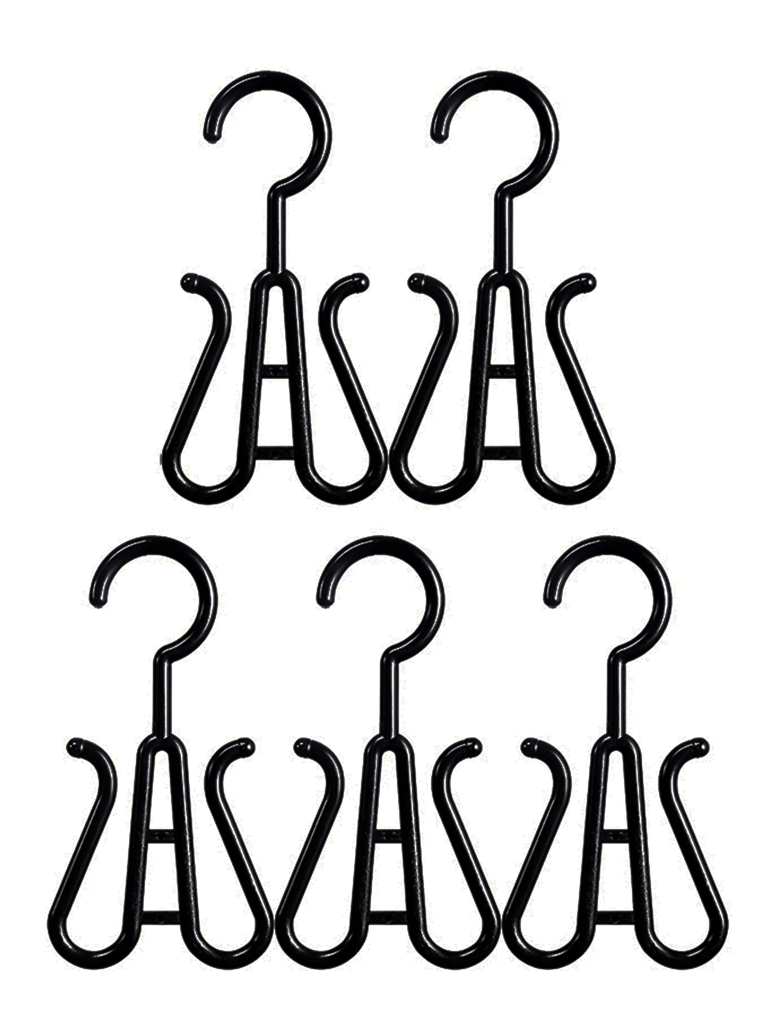 Black Wig Storage Hooks 5Pcs Portable Wig Hanger Holder Wig Display Stand Hanging Wig Organizer For All Wigs Hairpieces