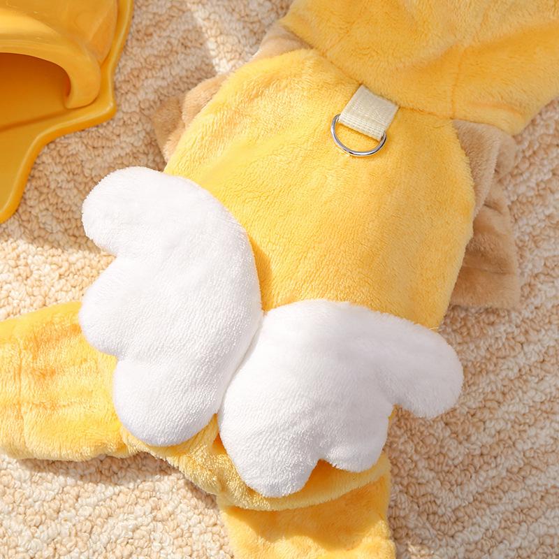 Pet Clothes Little Bee Costume Cosplay With Hat Leash Ring For Small Medium Dogs Cat Winter Thickened AL991277976462