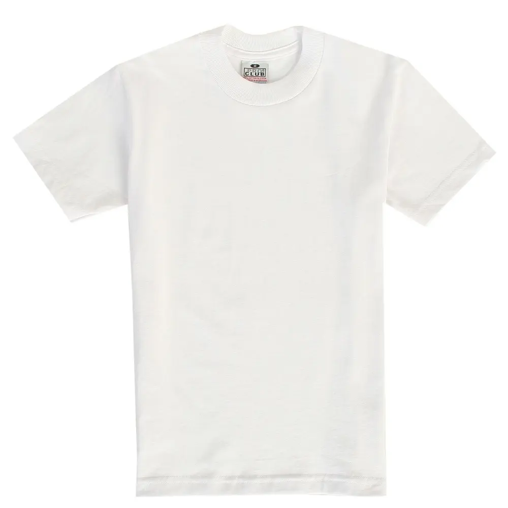 Pro Club Boys' Regular Fit T-Shirt, Casual Solid Short-Sleeve Crewneck, Durable Medium-Weight Top for School, Casual Solid Shirt, Back To School Shopping, Casual Soft Shirt