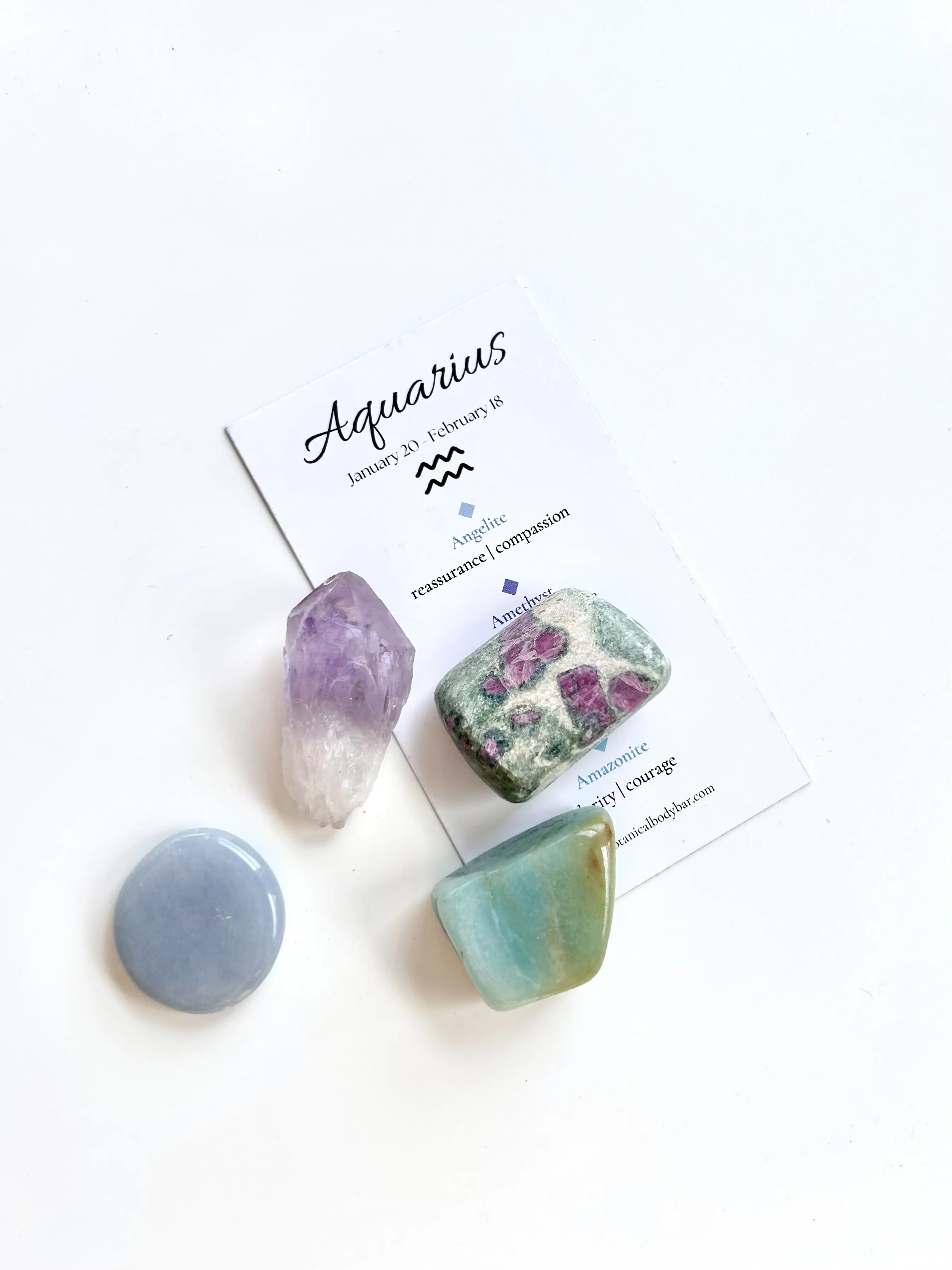 Aquarius Crystal Tumble Set - Zodiac Crystal Set